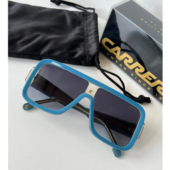 NEW Carrera Flaglab 14 Aviator Sunglasses in Blue - Picture 2 of 11